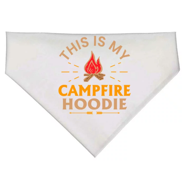 Funny This Is My Campfire Gift Camping Gift USA-Made Doggie Bandana