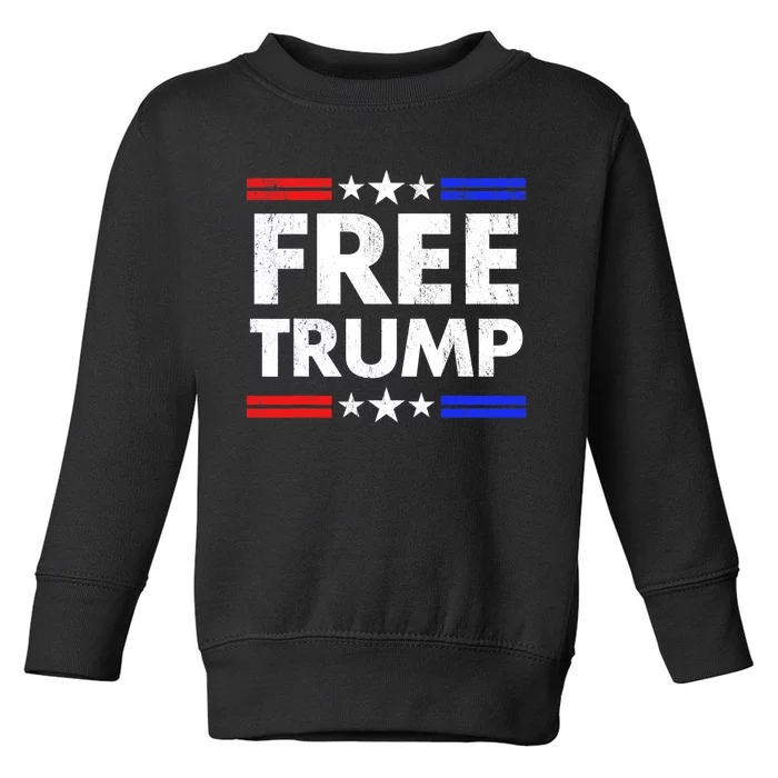 Free Trump Indictment Toddler Sweatshirt