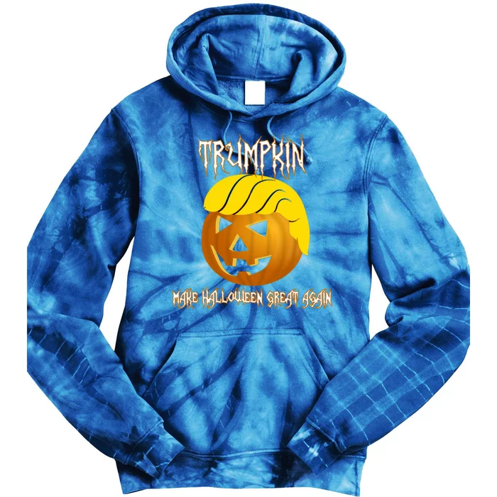 Funny Trumpkin I Make Halloween Great Again Gift Tie Dye Hoodie