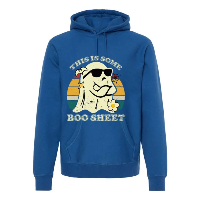 Funny This Is Some Boo Sheet Halloween Boo Ghost Costume Premium Hoodie