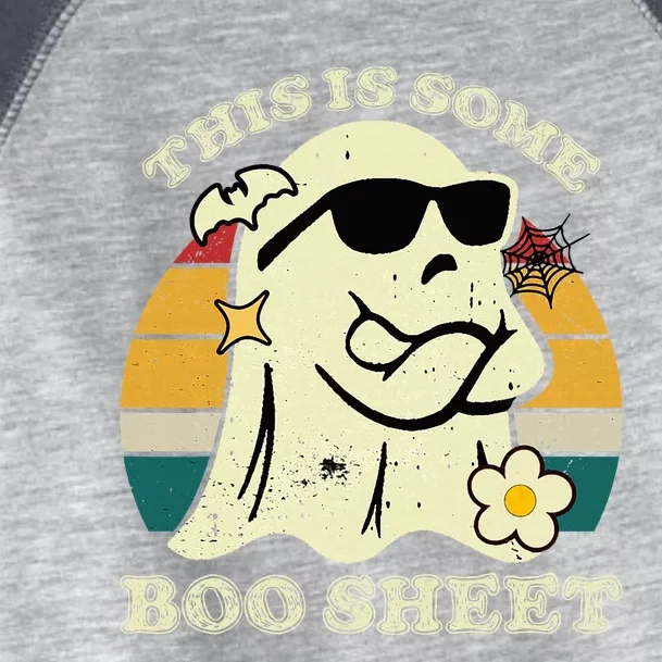 Funny This Is Some Boo Sheet Halloween Boo Ghost Costume Toddler Fine Jersey T-Shirt