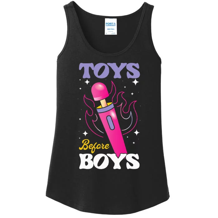 Funny Toy In Front Of Humour For Adults Ladies Essential Tank