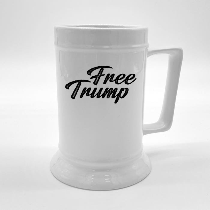 Free Trump Indictment Support Donald Trump Front & Back Beer Stein