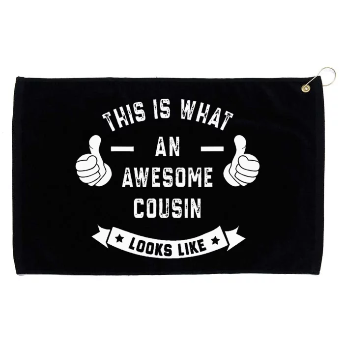 Funny This is what an awesome COUSIN looks like Grommeted Golf Towel