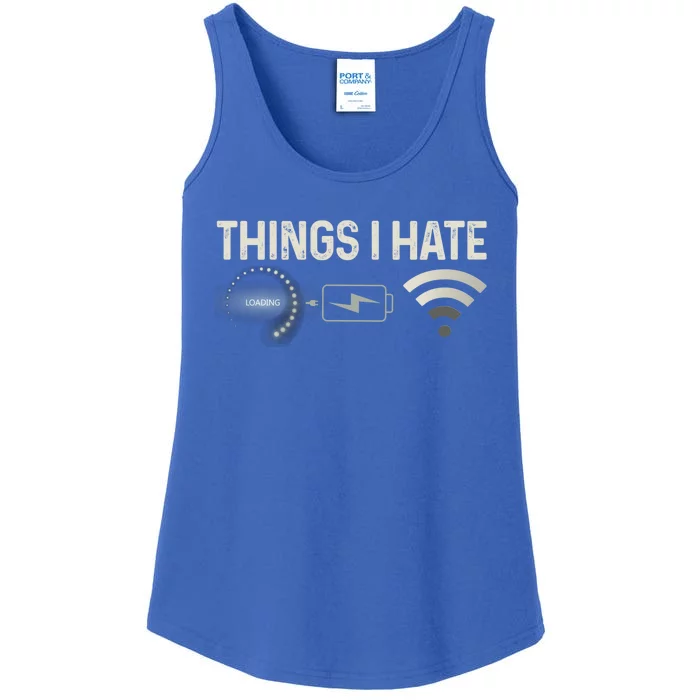 Funny Things I Hate Programmer Cool Gift Ladies Essential Tank