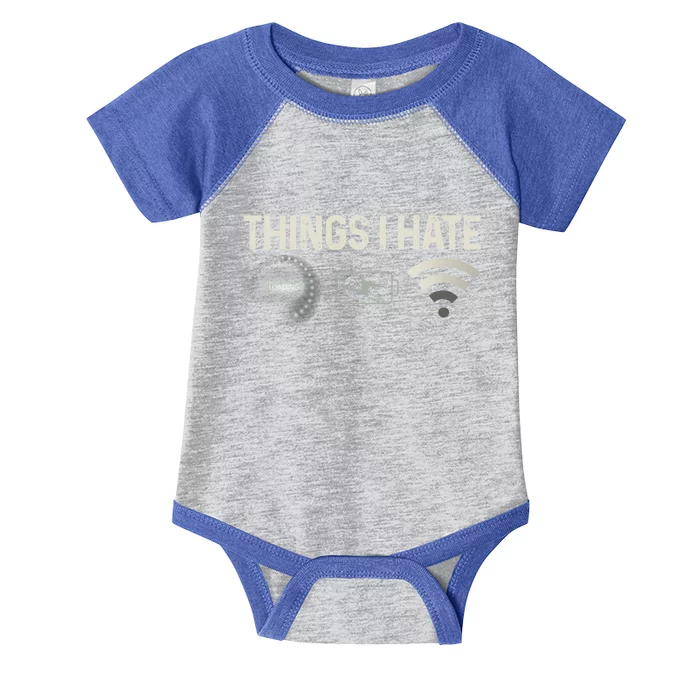 Funny Things I Hate Programmer Cool Gift Infant Baby Jersey Bodysuit