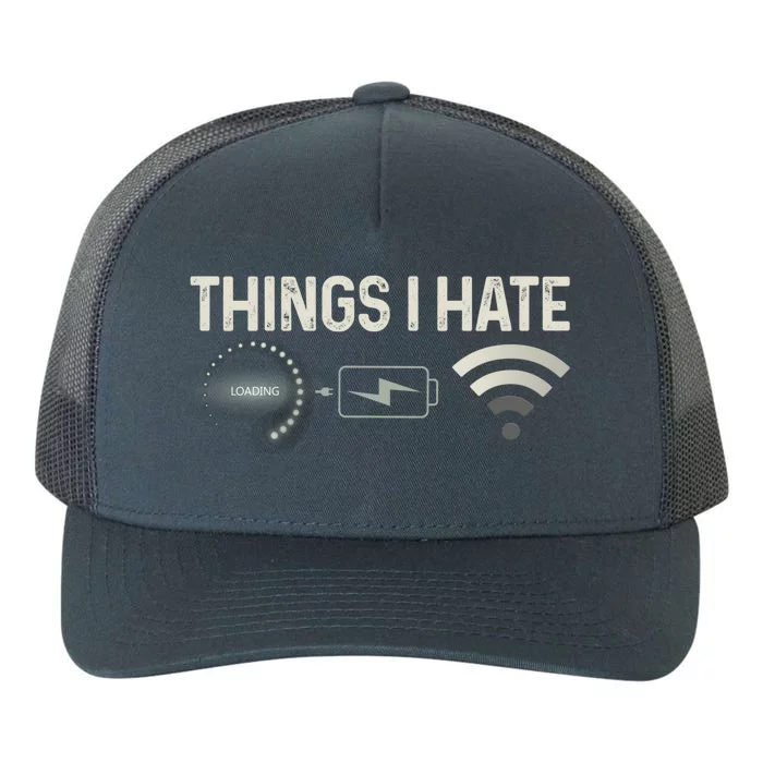 Funny Things I Hate Programmer Cool Gift Yupoong Adult 5-Panel Trucker Hat