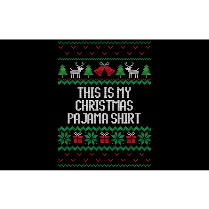 Funny This Is My Christmas Pajama Bumper Sticker