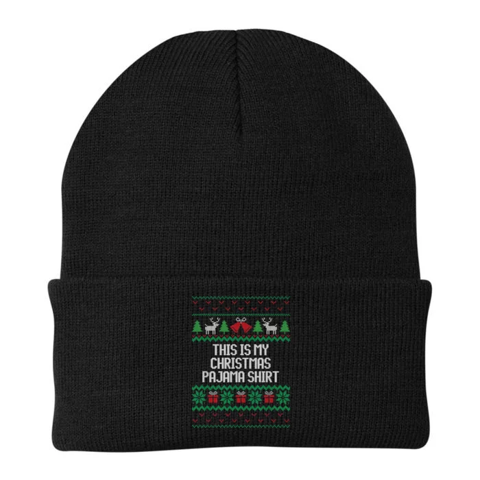 Funny This Is My Christmas Pajama Knit Cap Winter Beanie