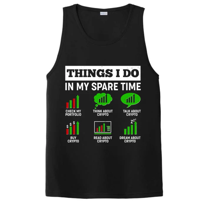 Funny Things I Do In My Spare Time Crypto Currency Performance Tank