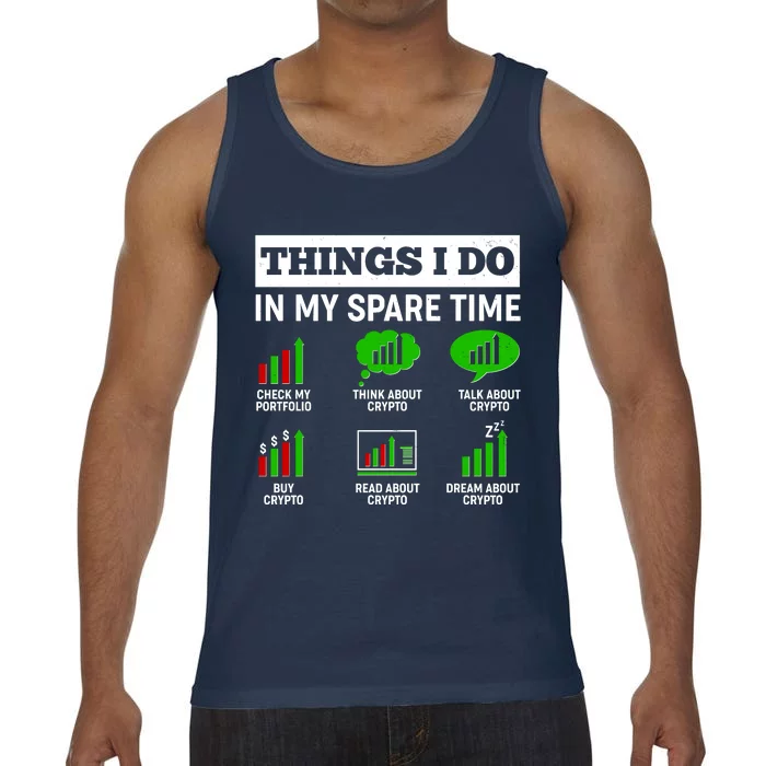 Funny Things I Do In My Spare Time Crypto Currency Comfort Colors® Tank Top