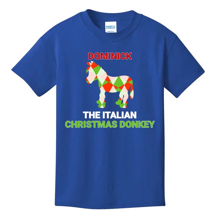 Funny The Italian Christmas Donkey Dominick The Donkey Gift Kids T-Shirt