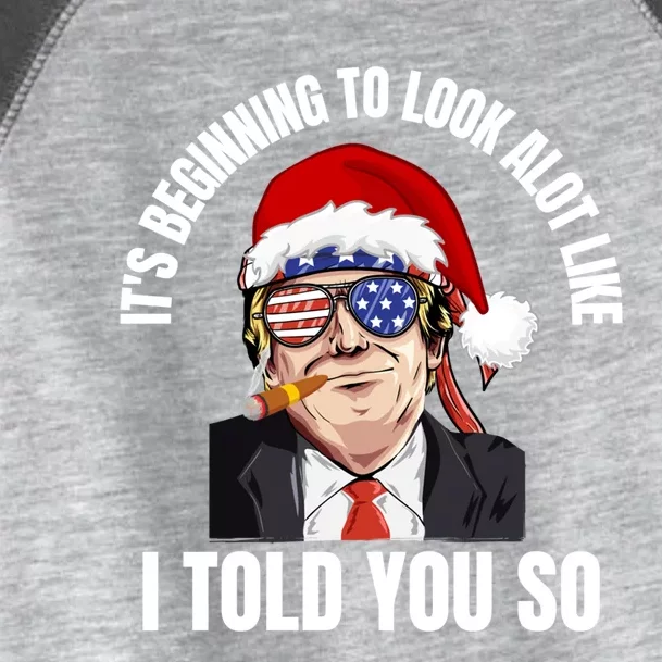 Funny Trump ItS Beginning To Look Like Christmas Holiday Gift Toddler Fine Jersey T-Shirt