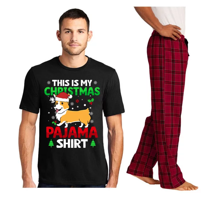 Funny This Is My Christmas Corgis Pajama Meaningful Gift Xmas Holiday Gift Pajama Set