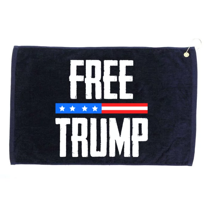 Free Trump I Stand With Trump Grommeted Golf Towel