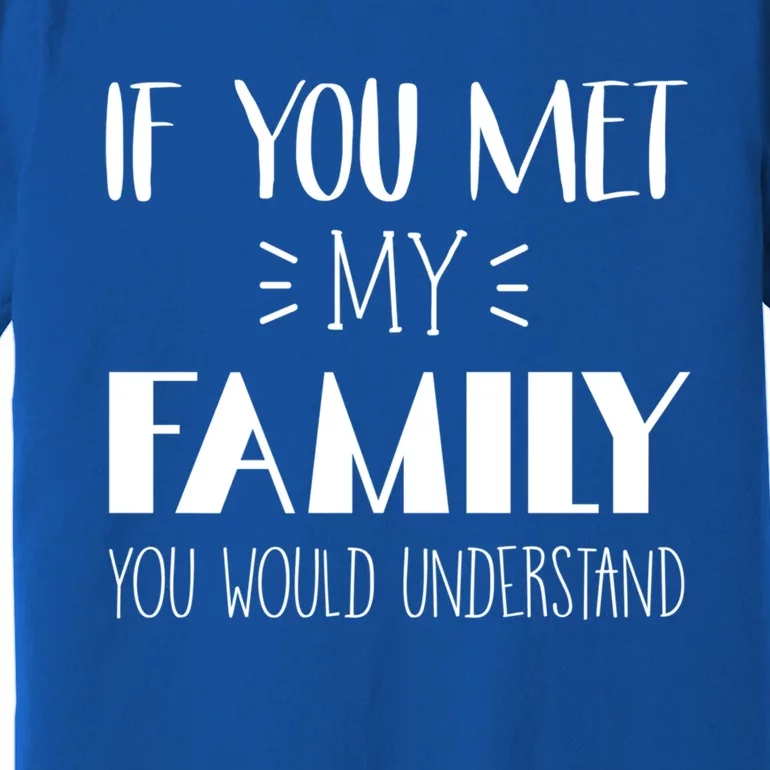 Funny Tea If You Met My Family You Would Understand Gift Premium T-Shirt