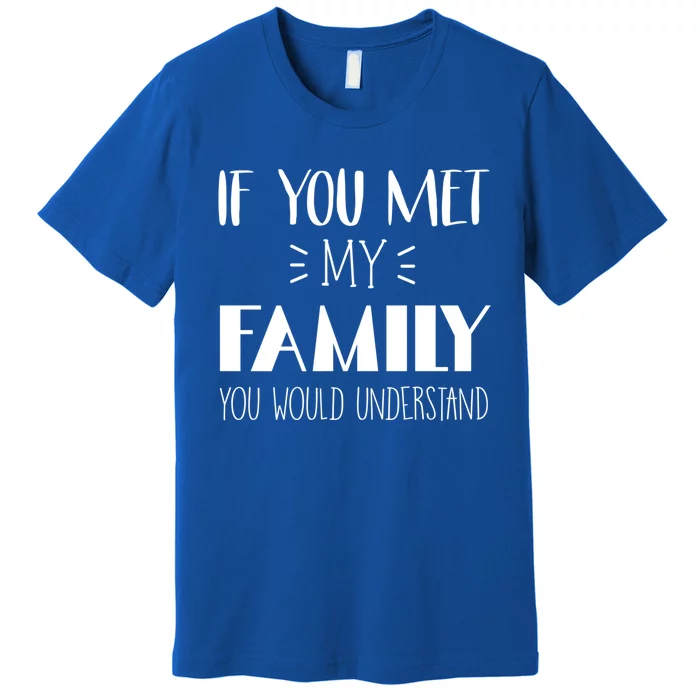 Funny Tea If You Met My Family You Would Understand Gift Premium T-Shirt