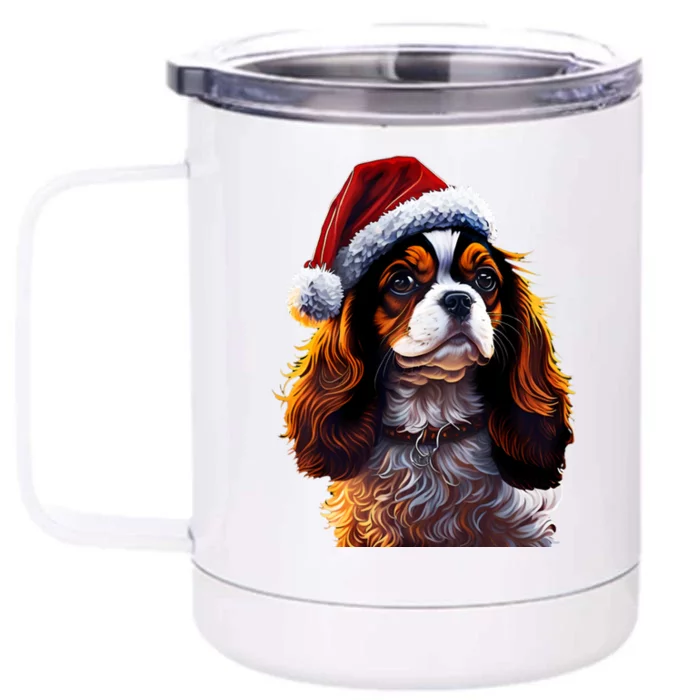 Funny This Is My Christmas Pajama Cavalier King Charles Dog Gift Front & Back 12oz Stainless Steel Tumbler Cup