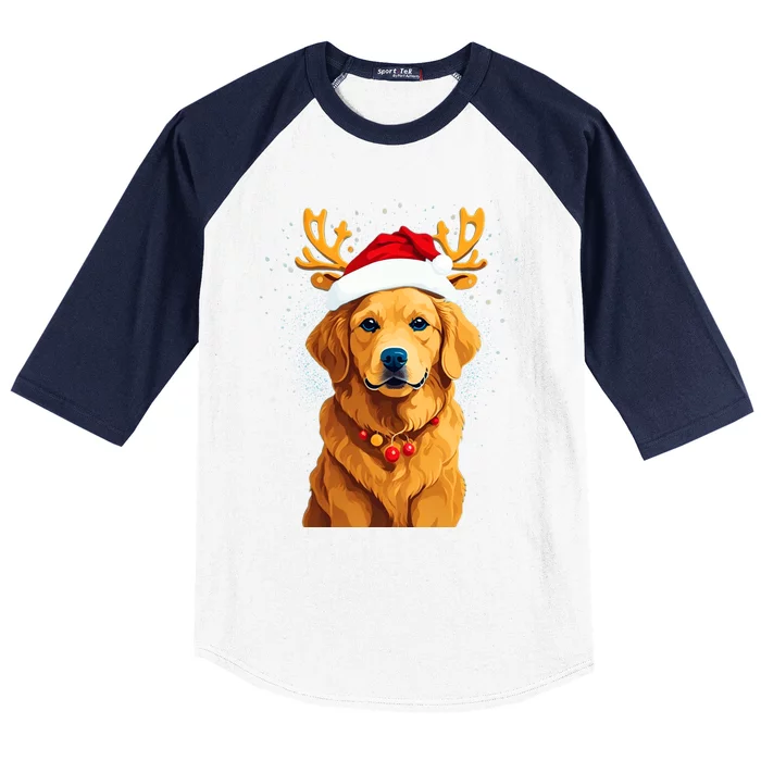 Funny This Is My Christmas Pajama Golden Retriever Dog Cool Gift Baseball Sleeve Shirt