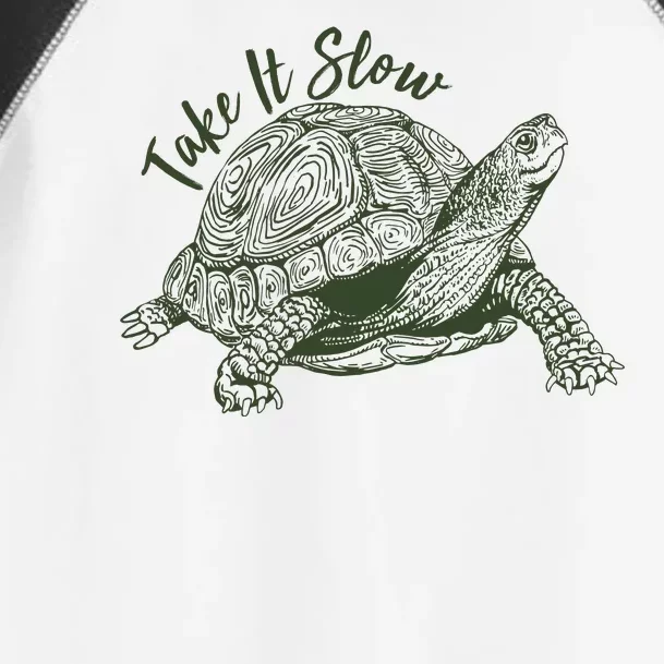 Funny Take It Slow Turtle Tortoise Toddler Fine Jersey T-Shirt