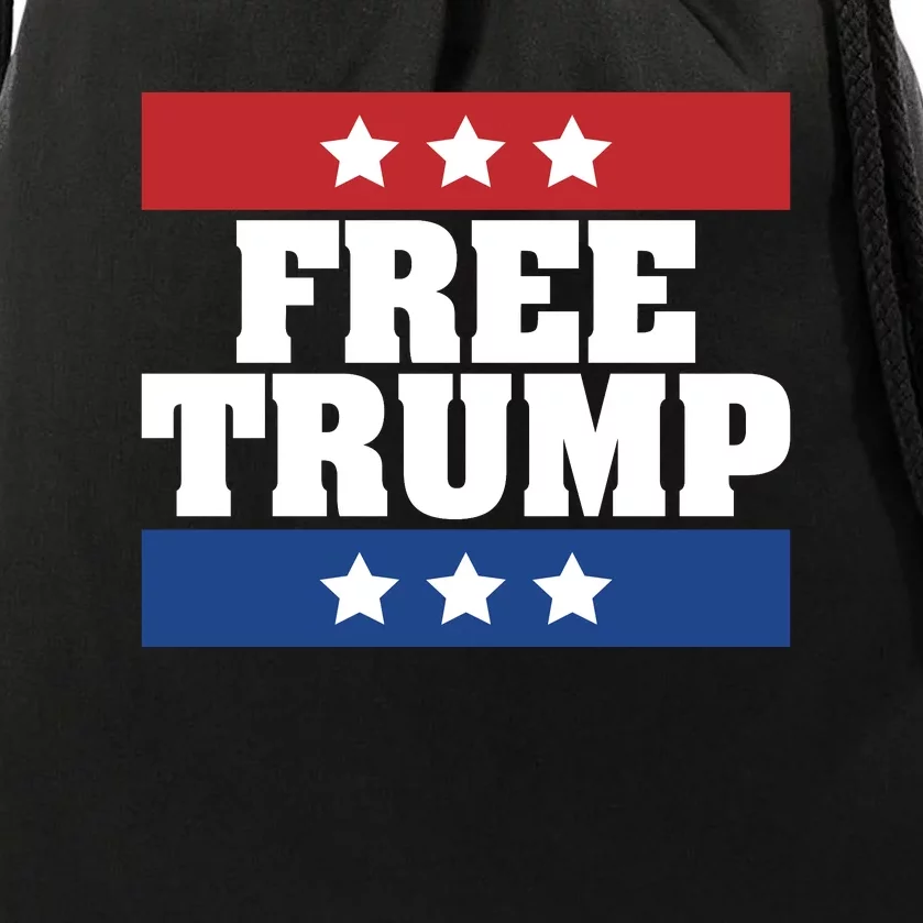 Free Trump Indictment Support Donald Trump Drawstring Bag