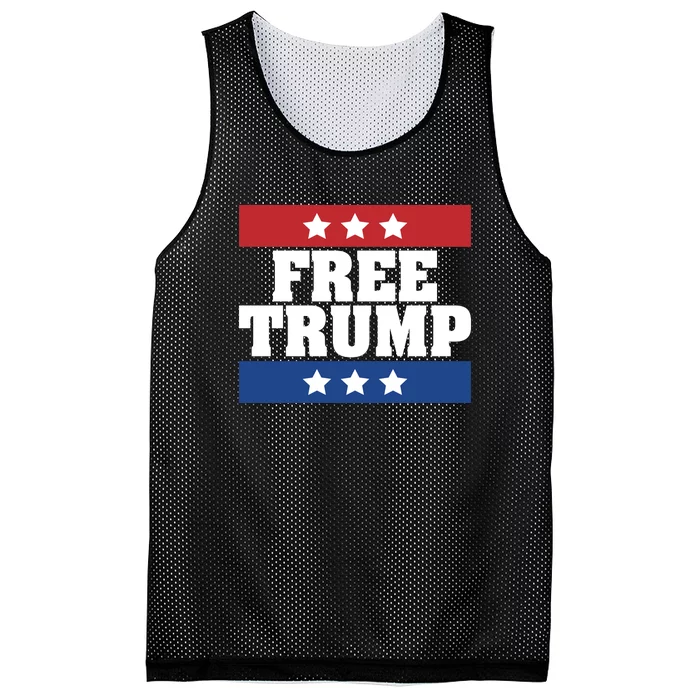 Free Trump Indictment Support Donald Trump Mesh Reversible Basketball Jersey Tank