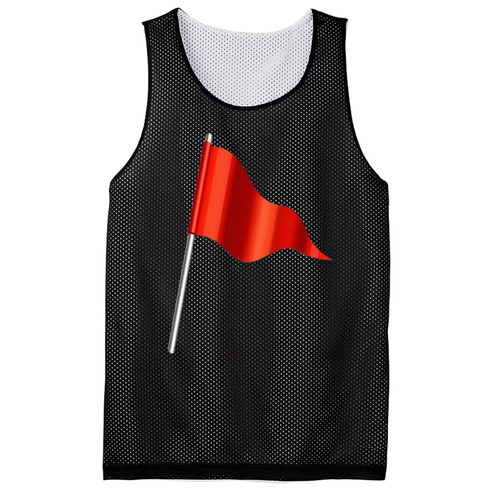 Funny Toxic & Irresistibly Sexy Red Flag Mesh Reversible Basketball Jersey Tank