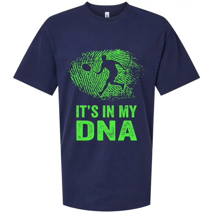 Funny Tennis It's In My DNA Fingerprint Sueded Cloud Jersey T-Shirt