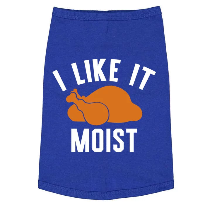 Football Turkey I Like It Moist Thanksgiving Cool Gift Doggie Tank