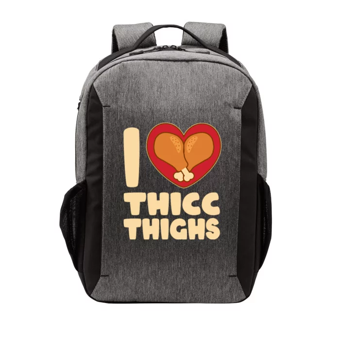 Funny Thanksgiving I Heart Thicc Thighs Vector Backpack