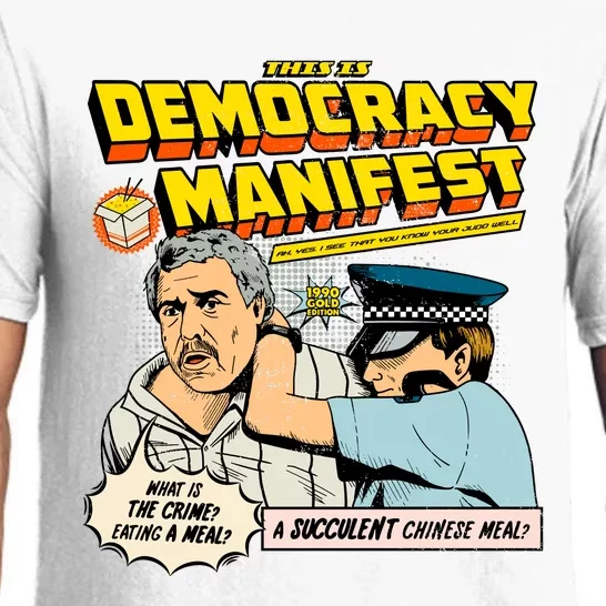 Funny This Is Democracy Manifest Pajama Set