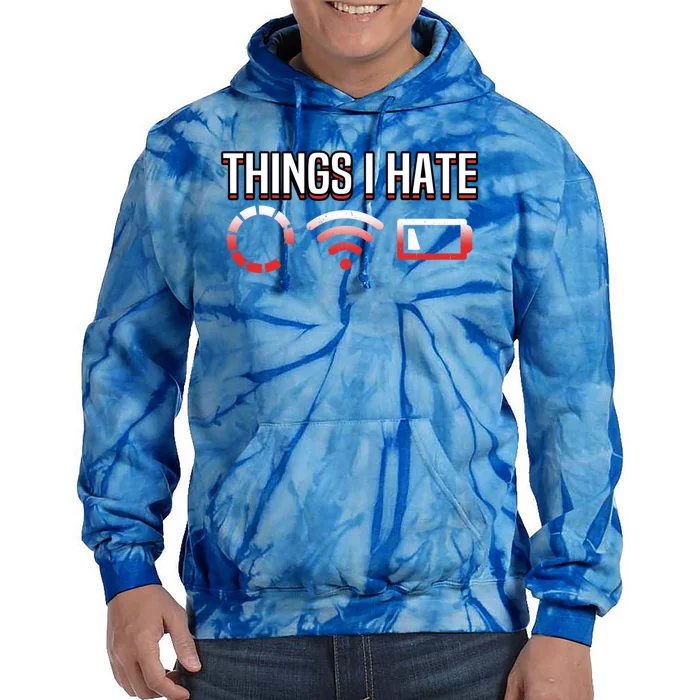 Funny Things I Hate Loading Programmer Developer Cute Gift Tie Dye Hoodie