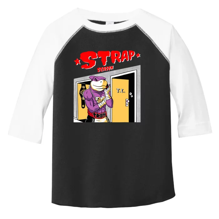 Funny This Is Strap Season Spence Vintage Boxing Toddler Fine Jersey T-Shirt