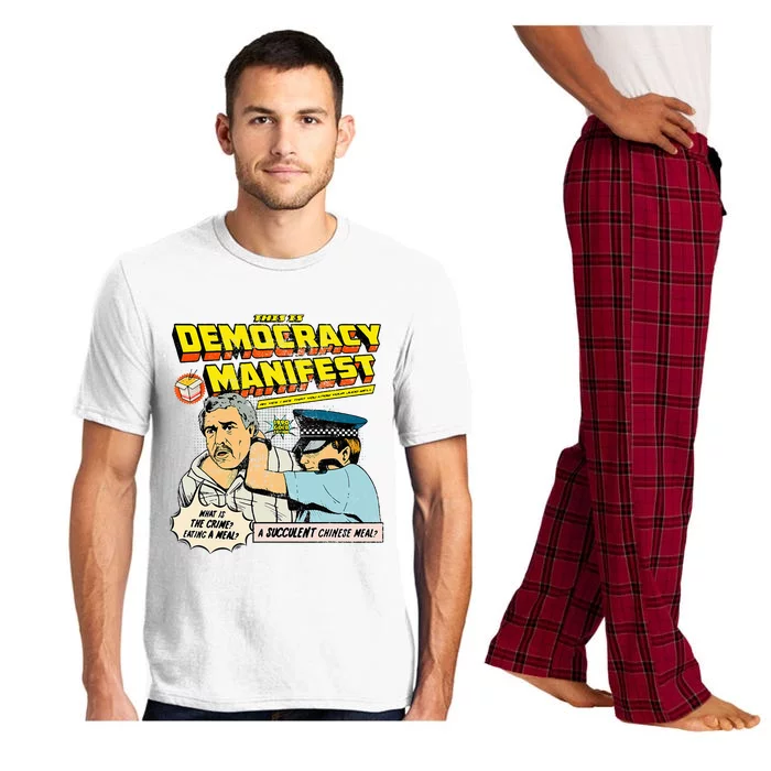 Funny This Is Democracy Manifest Pajama Set