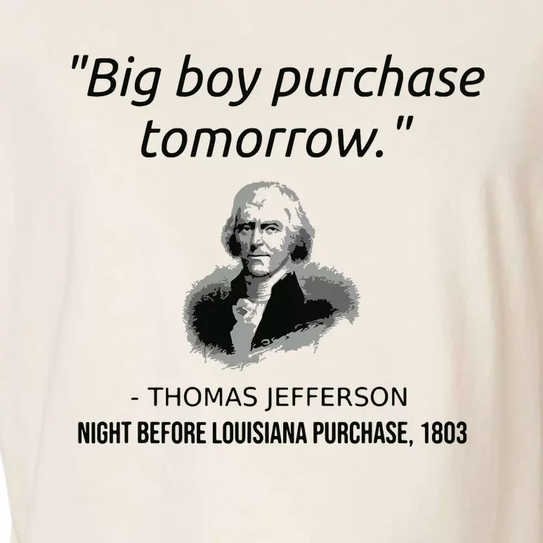 Funny Thomas Jefferson Usa History Teacher Louisiana Garment-Dyed Women's Muscle Tee