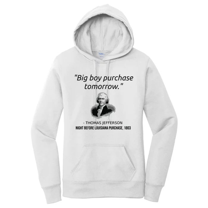 Funny Thomas Jefferson Usa History Teacher Louisiana Women's Pullover Hoodie