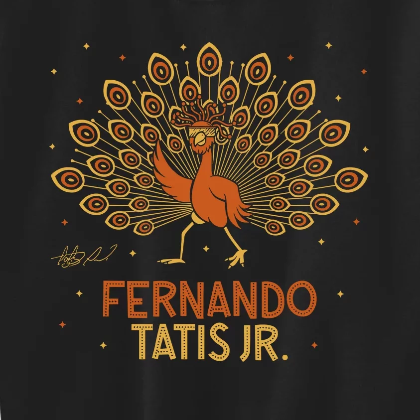 Fernando Tatis Jr. Dancing Peacock Kids Sweatshirt