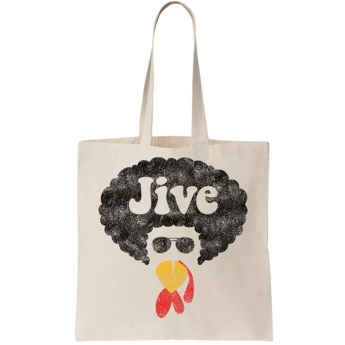 Funny Thanksgiving Jive Gift Vintage Distressed Turkey Face Tote Bag