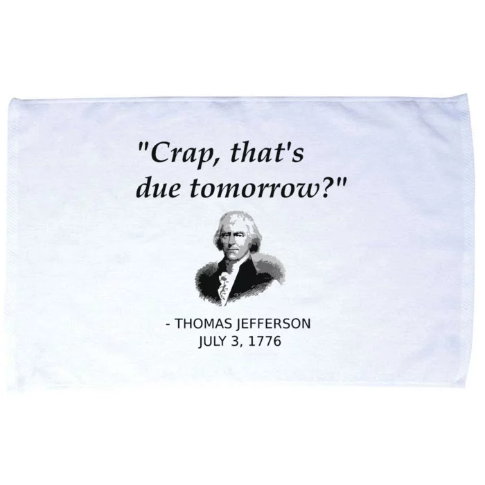 Funny Thomas Jefferson Usa History Teacher Student Gift Microfiber Hand Towel