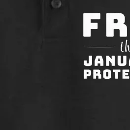 Free The January 6 Protesters Dry Zone Grid Performance Polo