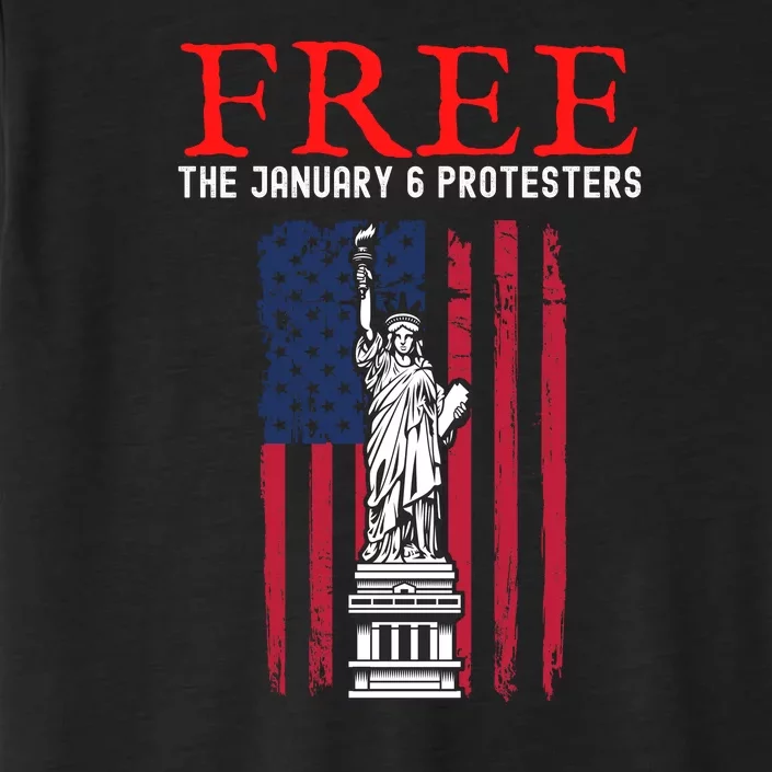 Free The January 6 Protesters Anti Biden Conservative ChromaSoft Performance T-Shirt