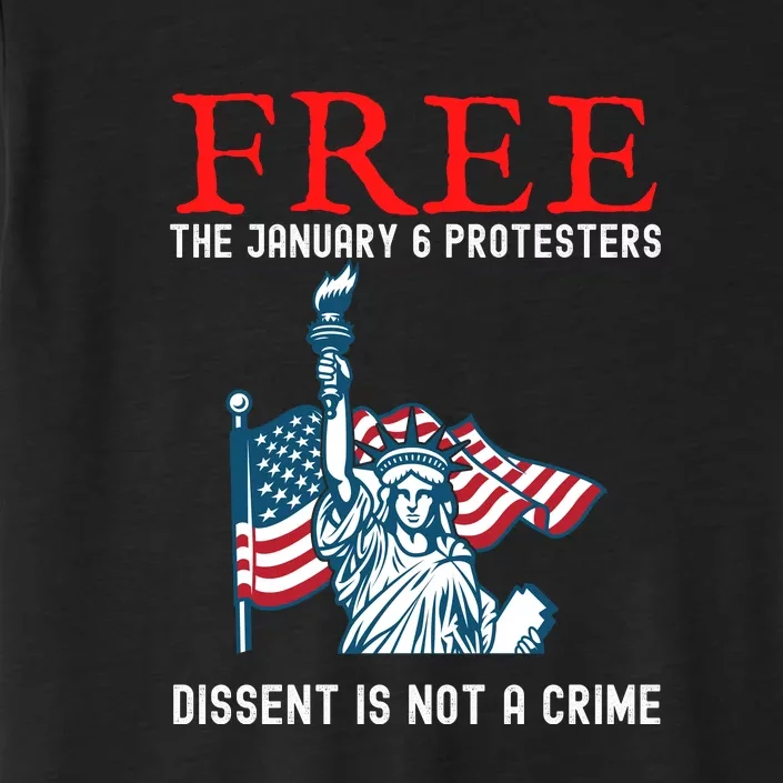 Free The January 6 Protesters Anti Biden Conservative ChromaSoft Performance T-Shirt