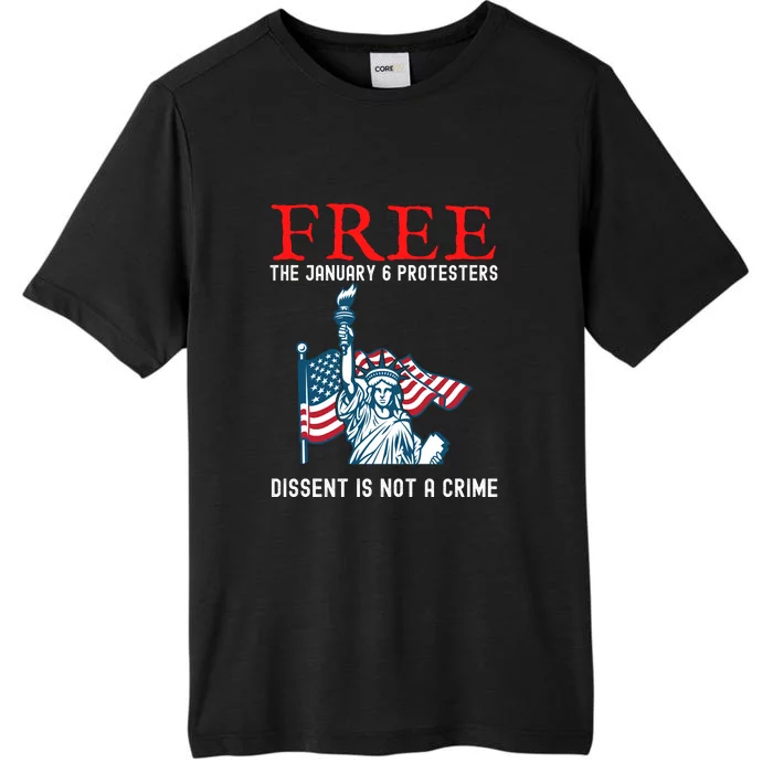 Free The January 6 Protesters Anti Biden Conservative ChromaSoft Performance T-Shirt