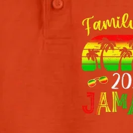 Family Trip Jamaica 2024 Summer Vacation Beach Matching Dry Zone Grid Performance Polo