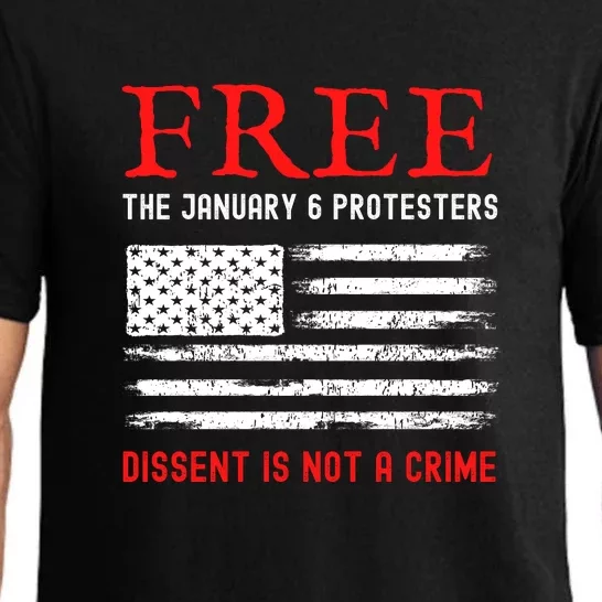 Free The January 6 Protesters Anti Biden Conservative Pajama Set