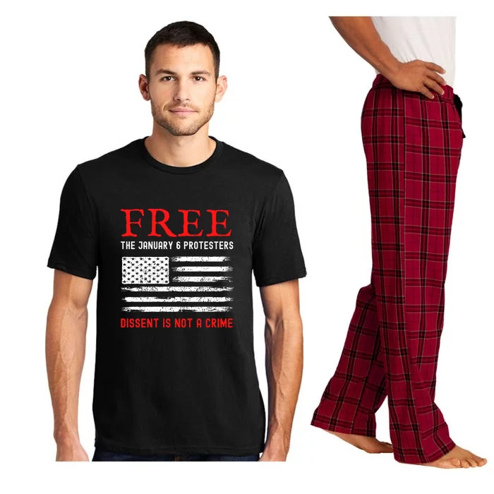 Free The January 6 Protesters Anti Biden Conservative Pajama Set