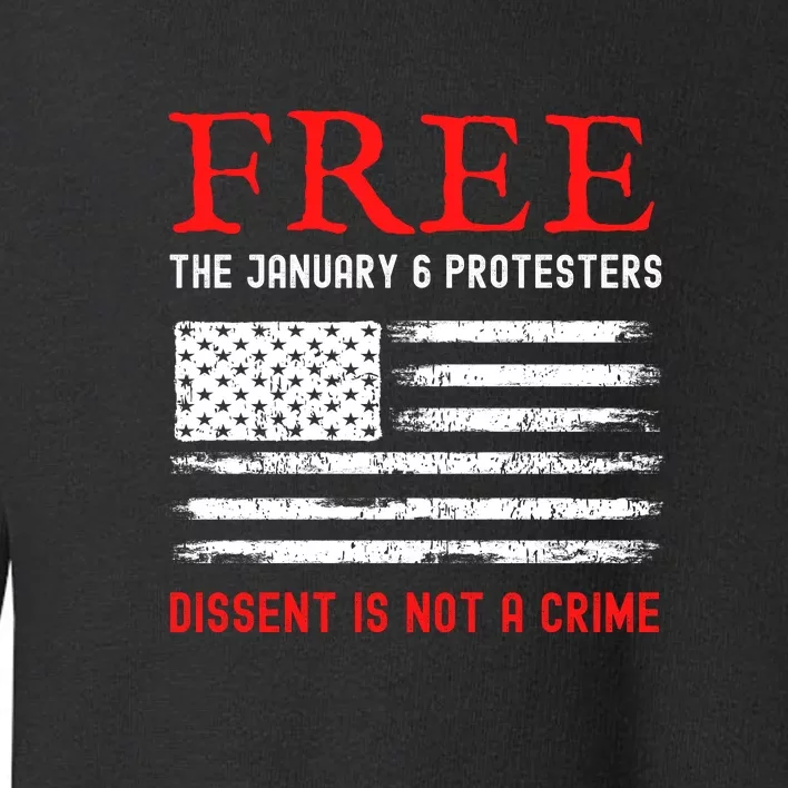 Free The January 6 Protesters Anti Biden Conservative Toddler Sweatshirt