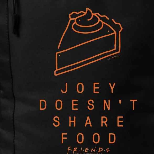 Friends Thanksgiving Joey Doesnt Share Food Pie Icon Daily Commute Backpack