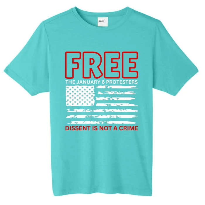 Free The January 6 Protesters Anti Biden Conservative ChromaSoft Performance T-Shirt