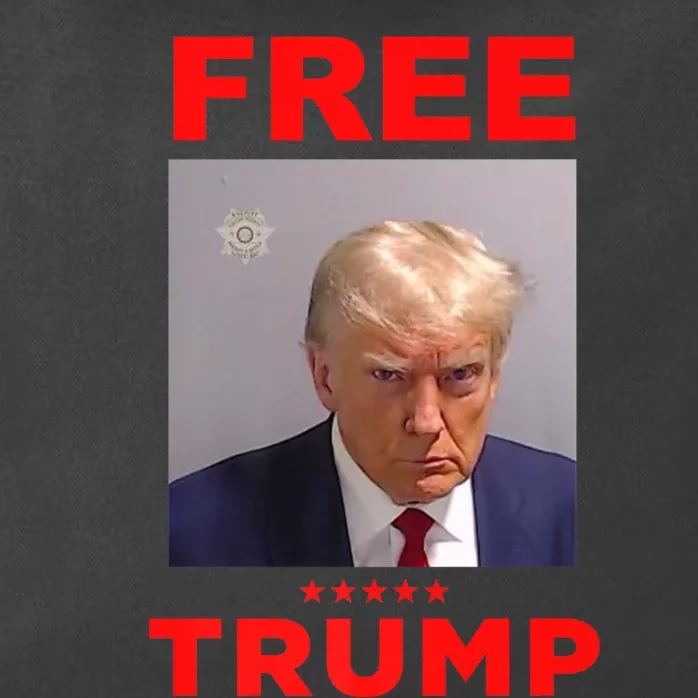 Free Trump Jail Mugshot Photo Campaign Zip Tote Bag